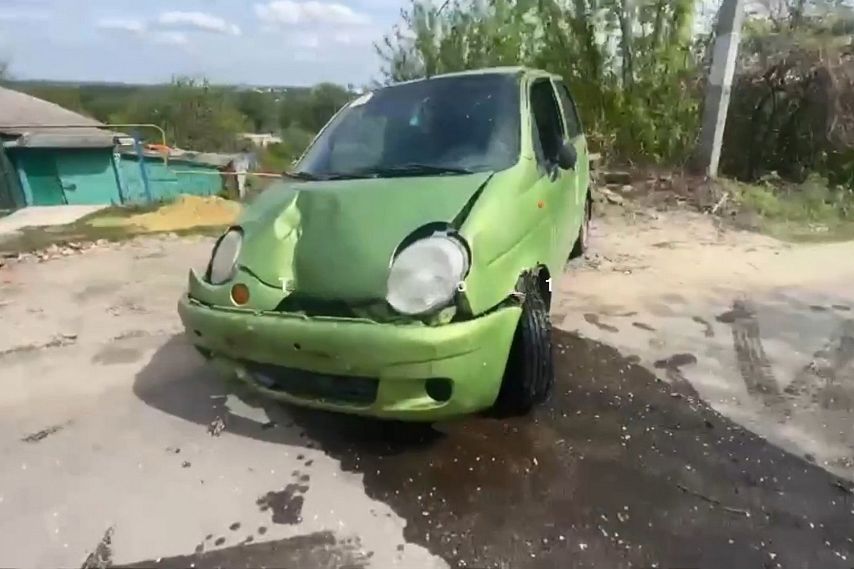 В Старом Осколе водитель на Daewoo Matiz врезался в забор и перевернулся