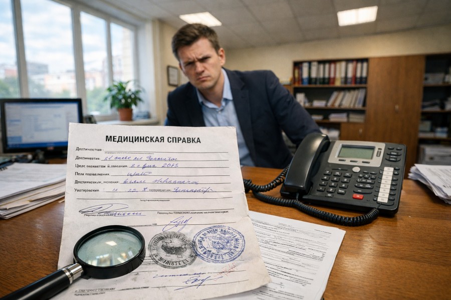 Поддельная медицинская справка привела 23-летнего старооскольца к уголовному делу