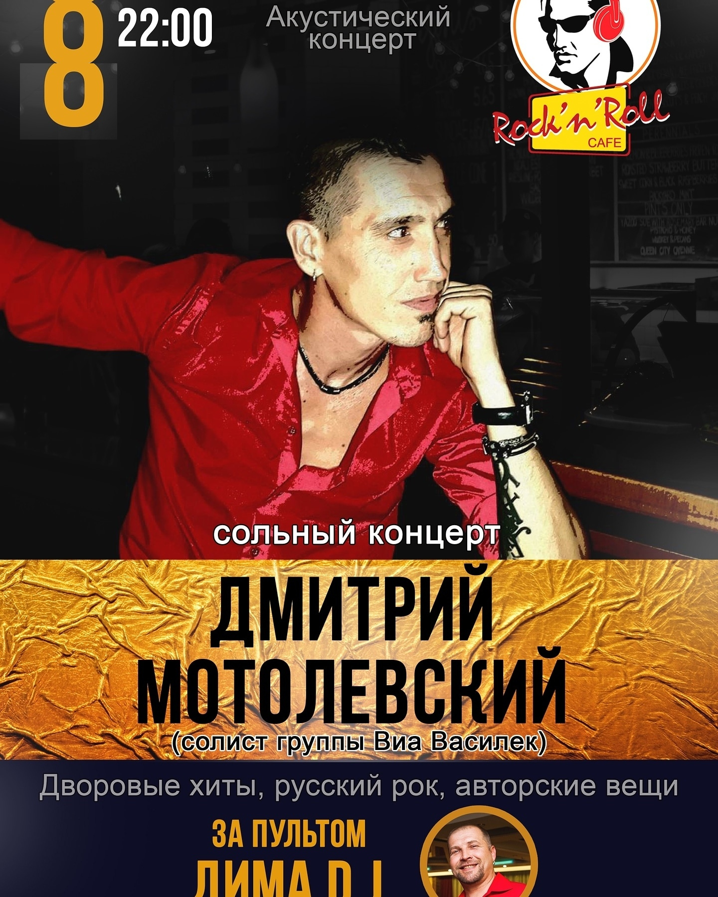 Дмитрий Мотылевский (солист группы "Виа Василёк"). Сольный концерт