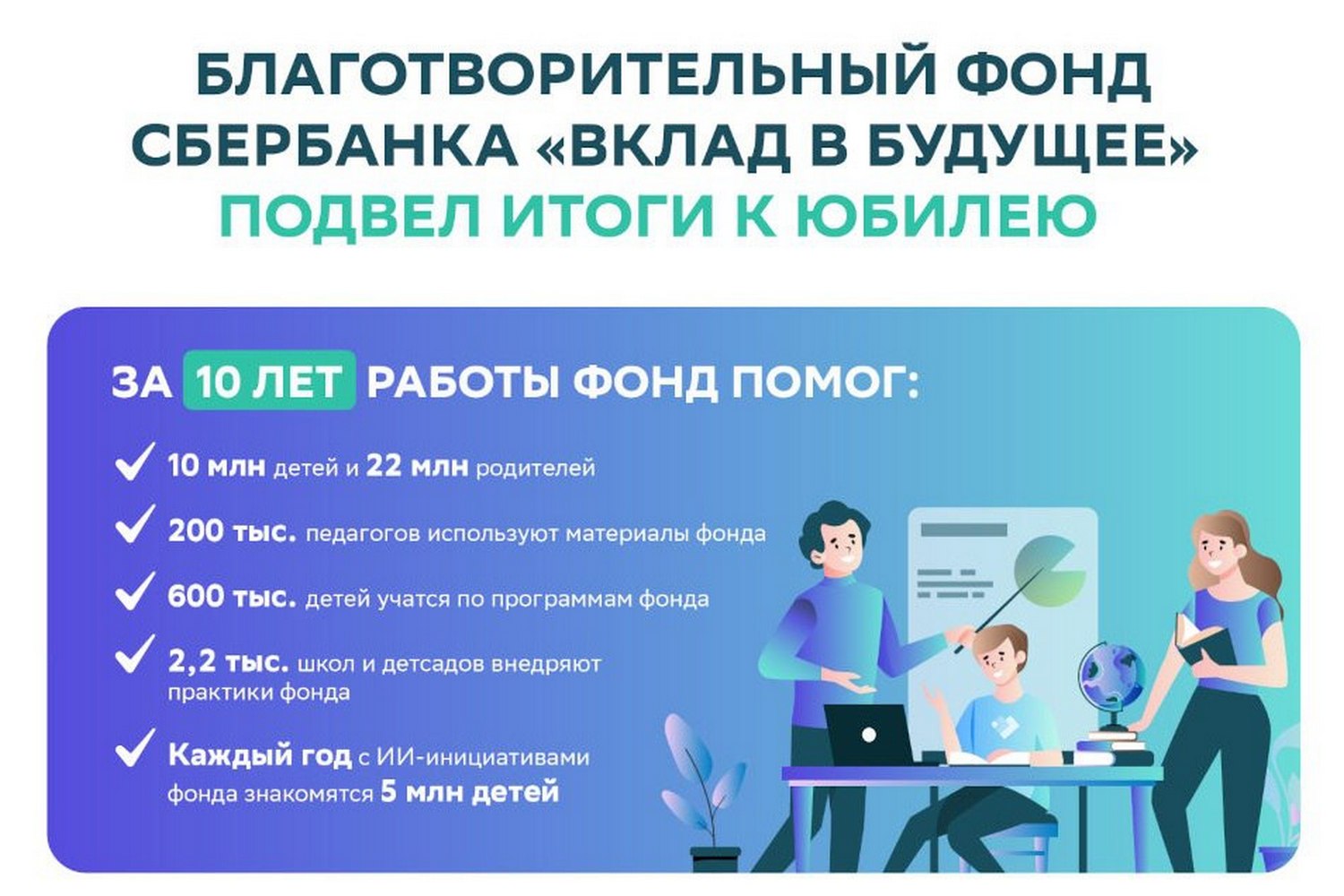 10 лет создания возможностей для развития и помощи людям по всей стране