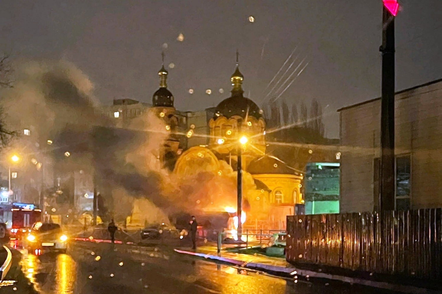 Староосколец погиб при пожаре в строительном вагончике