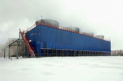 На ОЭМК ввели в эксплуатацию новую градирню третьего оборотного цикла водоснабжения 