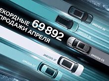 Новый рекорд после миллиона: OMODA и JAECOO реализовали почти 70 000 автомобилей за апрель