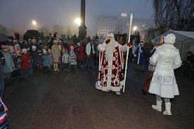 Открытие новогодней ёлки на площади Победы