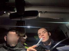 В Старом Осколе пьяный мотоциклист устроил гонку с ДПС 