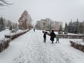 Снегопад в Осколе
