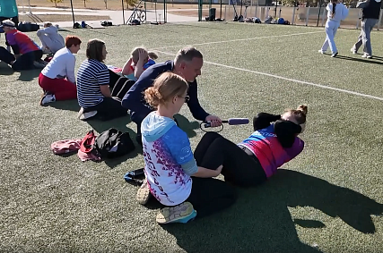 Любителей активного отдыха из Старого Оскола собрала открытая тренировка клубов «Вместе! Со спортом»