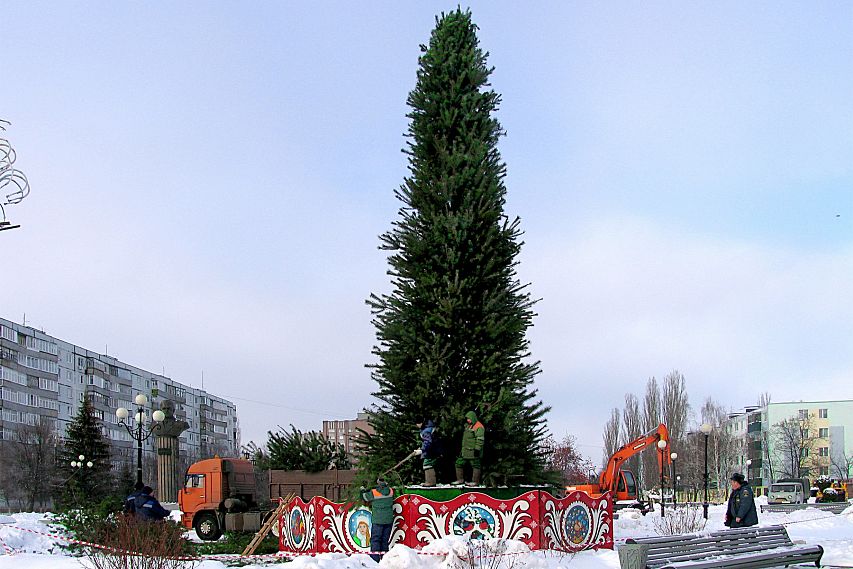 Большая новогодняя елка