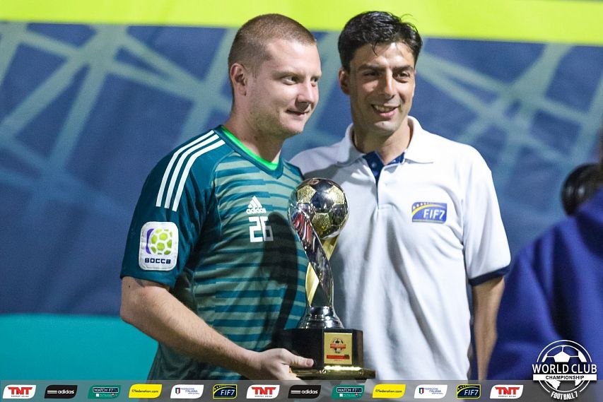 Староосколец Денис Коршиков стал лучшим вратарём клубного чемпионата мира по футболу 7х7