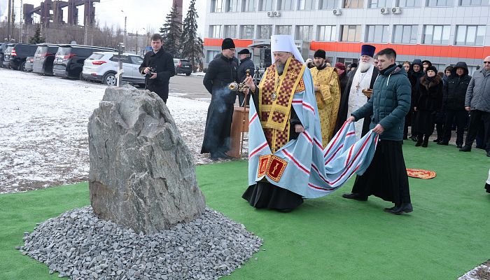 Освящение закладного камня в основание храма-часовни памяти А.Д. Тищенко