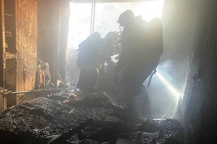 Более 100 человек были вынуждены покинуть своё жильё из-за ночного пожара в Старом Осколе