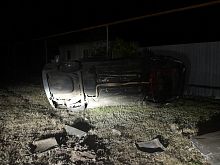 Молодой водитель устроил аварию с опрокидыванием машины под Старым Осколом