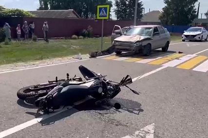 В двух ДТП в Старом Осколе травмы получили водители мотоцикла и мопеда