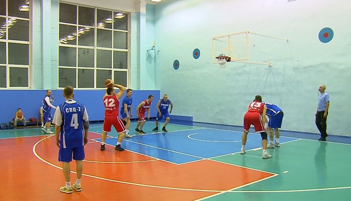 Состязания по баскетболу в рамках рабочей спартакиады ОЭМК
