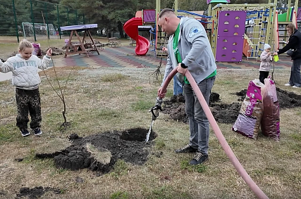 Сквер доноров заложили на территории базы отдыха «Вместе Парк»