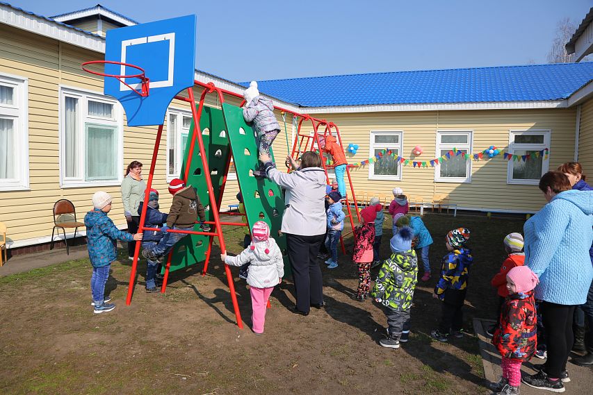 В детском саду села Сорокино появился спортивный комплекс
